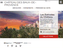 Tablet Screenshot of chateau-baux-provence.com